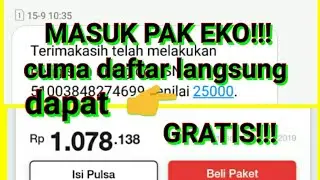 Pulsa gratis 25k langsung masuk TANPA INVITE TEMAN || APLIKASI PENGHASIL PULSA GRATIS TERCEPAT 2019