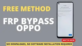 Oppo A77s FRP Bypass  Oppo A77s Google Account Bypass Oppo A77s FRP Unlock