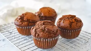 Chocolate Muffins | Small Batch | Four Muffins