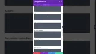 Custom CSS (Advanced Tab) - Divi Address Map Setting