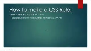 CSS Lesson 1: The Basics