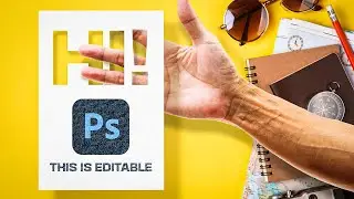 How to Create Editable Cutout Text Effect on Paper in Photoshop