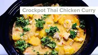 Easy Crockpot Thai Chicken Curry