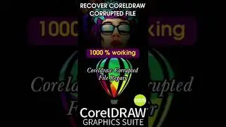 How to recover Corrupt file in coreldraw | Corrupt file Coreldraw m open kese kre | 