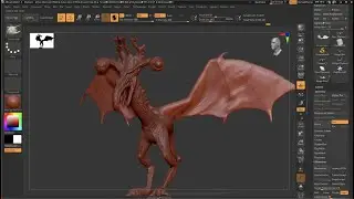 ZBrush - Using Sculptris Pro To Make A Creature's Wings