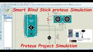 Blind Stick Proteus Simulation | stick for blind proteus v8.11 | Proteus v8.12