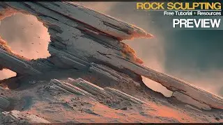 Free Rock Sculpting Tutorial - Preview