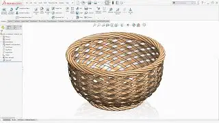 SolidWorks Surface Tutorial | Basket