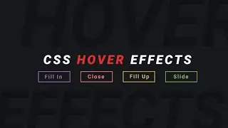 Easy CSS Button Hover Effects | HTML & CSS Tutorial