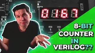 How to create an 8 bit counter on 7 segment Display? | Xilinx FPGA Programming Tutorials