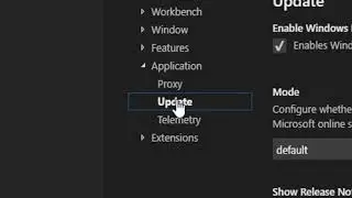 Disable Auto Update VS Code