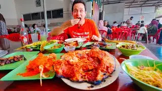 Street Food in Malaysia!! 🇲🇾 EXTREME FISH BBQ + Curry Noodles in Penang Mainland!!