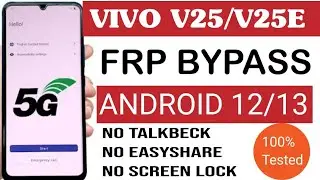 Vivo v25e frp bypass / Vivo v25e frp bypass android 12 / vivo frp android 13