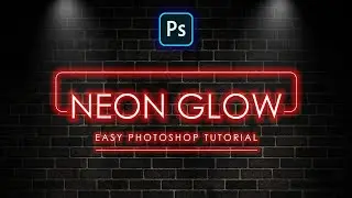 Create a Glowing Neon Text Effect | Easy Photoshop Tutorial