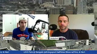 Patriots @ Bengals LIVE @6ringspod Halftime Show