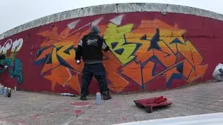 Graffiti. Rebel 813. My part on Meeting Of Styles Russia 2021. Smolensk