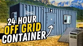 Taking our shipping container office OFF THE GRID!