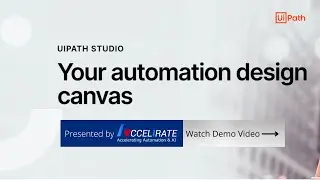 Studio Web in UiPath Demo Video!