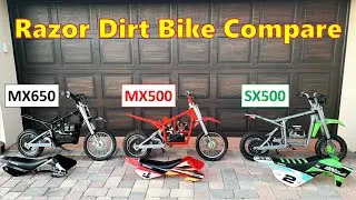 Compare Razor MX650 vs MX500 vs SX500 - disassembled