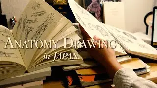 Draw Anatomy with Me in Japan | Art Vlog✍️ Going to art supply store, book store