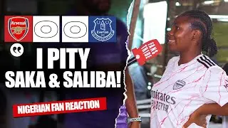 ARSENAL 0-0 EVERTON  ( Amara - NIGERIAN FAN REACTION) - Premier League  2024 -2025