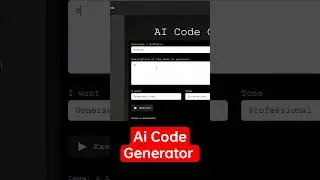 Ai Code Generator #ai #code #shot