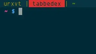 tabbedex for tabbed urxvt