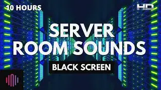 Server room sounds with a black screen for sleeping and focus -10 hours of server room ambience