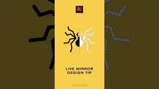 Live Mirror Technique In Illustrator Tutorial | Graphic Design| Adobe Illustrator | Tips and Tricks