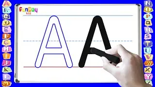 How to Write Letters | ABC Writing | Learning Videos for Toddlers & Kids - @FunDayKid