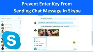 How to Disable Enter as Send Button in Skype on Windows?