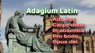 Istilah-istilah umum Adagium Latin yang perlu Diketahui