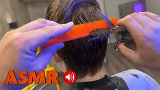 ASMR Scissor Cut | Mens Haircut Whole Head with Scissors | No Talking