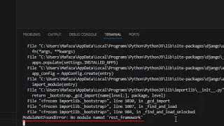 ModuleNotFoundError: No module named rest_framework - Django Python