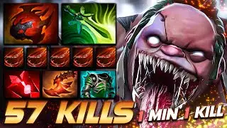 Pudge 57 KILLS - Mega Butcher - Dota 2 Pro Gameplay [Watch & Learn]