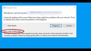 What is error code 0x800704B3 the network path?