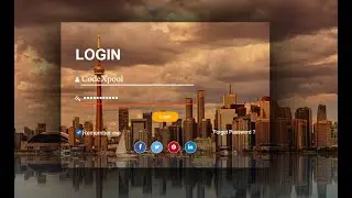 Create A Simple Transparent Login Form Using Only HTML and CSS