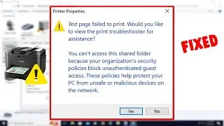 How to Fix Printer Error Test Page Failed to Print Error
