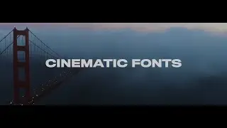 Cinematic Fonts And How To Use them in Premiere Pro | Tutorial by Vamify