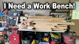 Building a Garage Workbench with Storage Out Of Scrap Wood