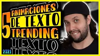 🔴TOP 5 Animaciones de TEXTO TRENDING del 2021🔴 en PREMIERE PRO 2021 [Super rápido y fácil]