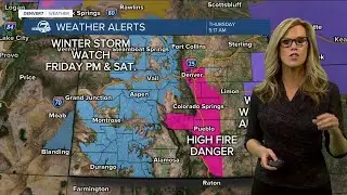 Windy today with high fire danger for the Denver metro area