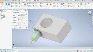 Autodesk Inventor 2021 : 2 :  Beginner 3D Model with Extrude