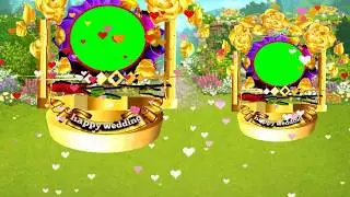 Wedding Frame Green Screen #15 Chroma Key - Copyright FREE Video