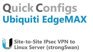 QC Ubiquiti EdgeMAX - Site to Site IPsec VPN to Linux Server (strongSwan)