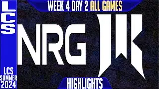 NRG vs SR Highlights ALL GAMES | LCS W4D2 Summer 2024 NRG Esports vs Shopify Rebellion Week 4 Day 2