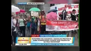 BT: Miyembro ng Kadamay, nagkilos-protesta para kondenahin umano ang pagpatay sa mga mahihirap