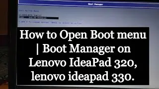 How to Open Boot menu | Boot Manager on Lenovo IdeaPad 320. #shorts