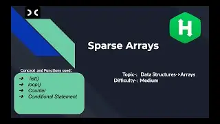 Sparse Array Problem | HackerRank | Problem Solving | Data Structure | Array | Interview