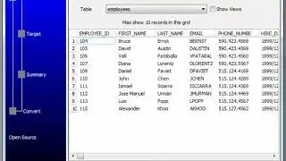 Export DBF table data to SQL file